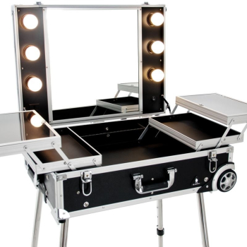 KUFER GLAMOUR 9606 CZARNY ( PRZENOŚNE STANOWISKO)